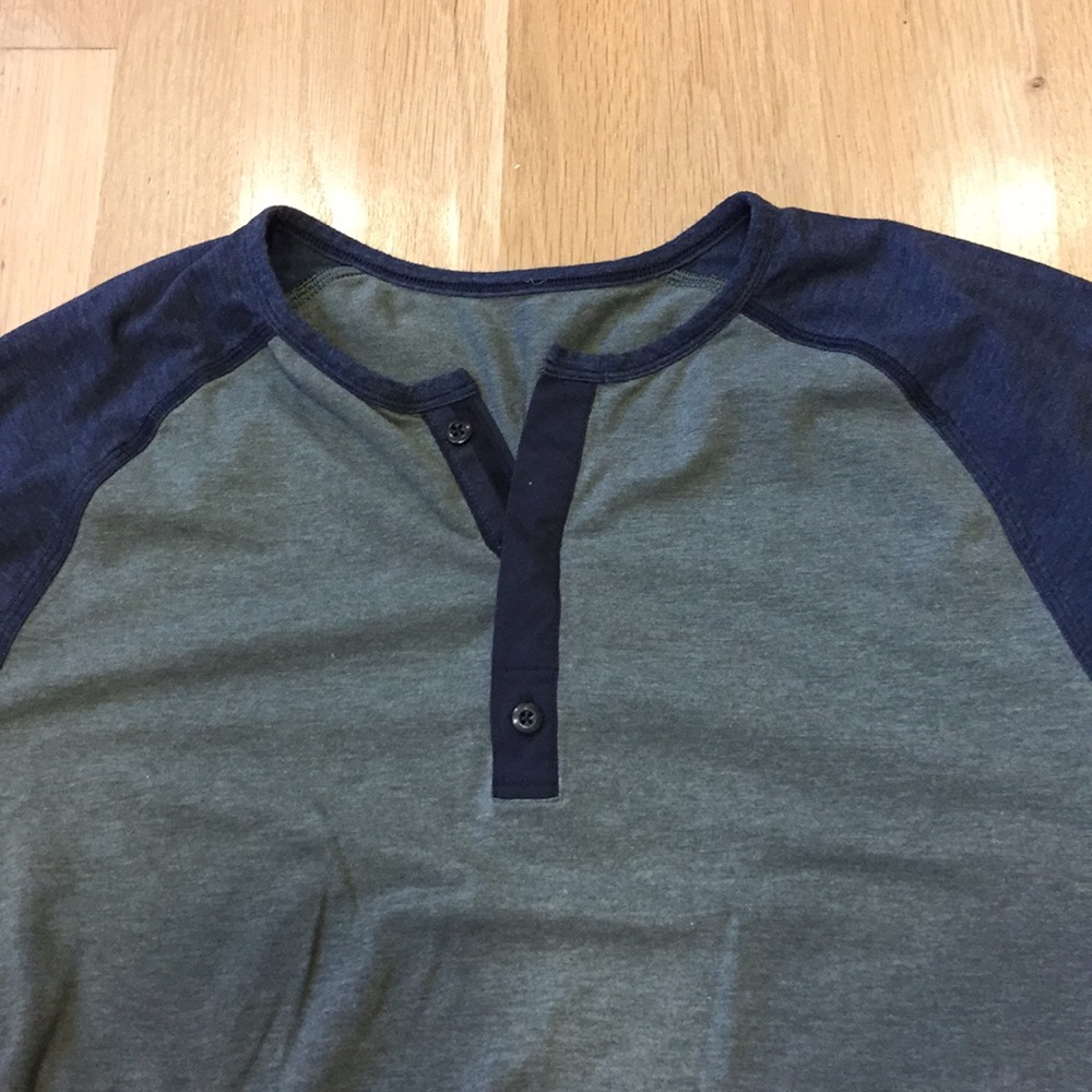 Lululemon XL charcoal green Henley, comfortable! - Picture 2 of 4